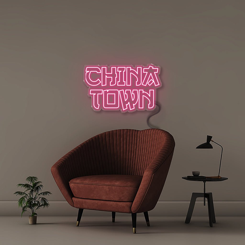 China Town - Neonific - LED Neon Signs - 50 CM - Pink