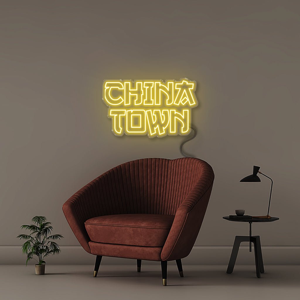 China Town - Neonific - LED Neon Signs - 50 CM - Yellow
