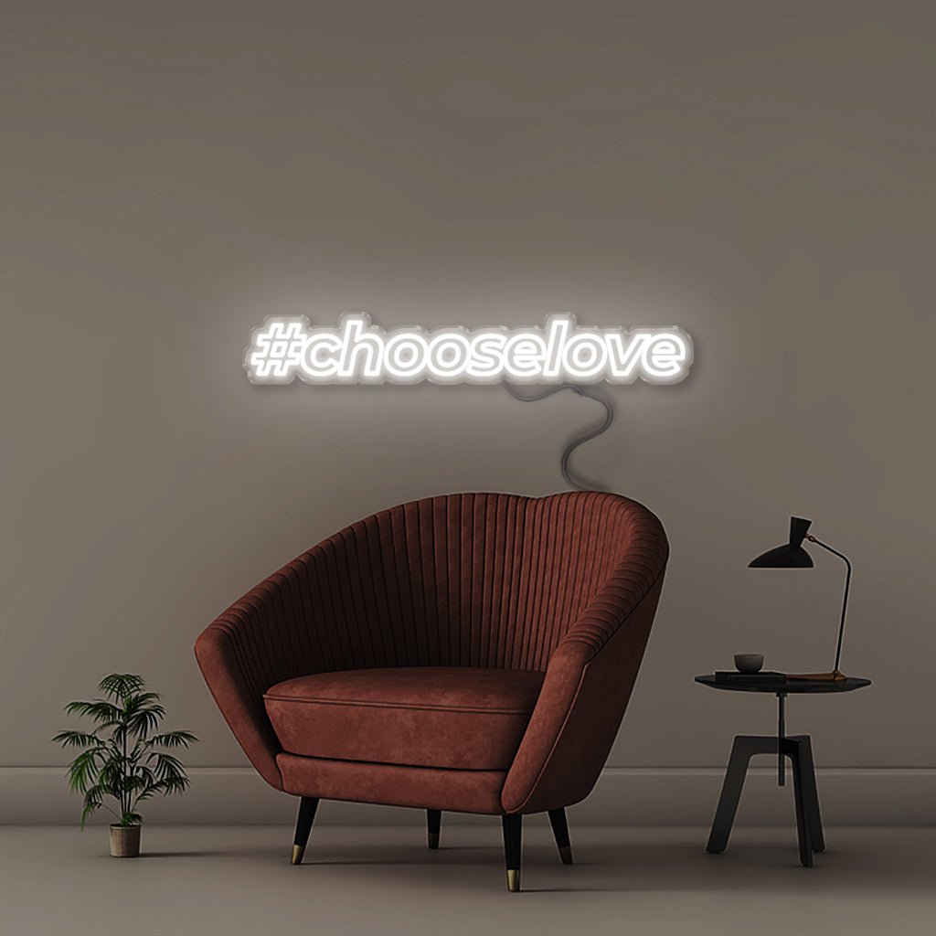 Choose Love - Neonific - LED Neon Signs - 75 CM - White
