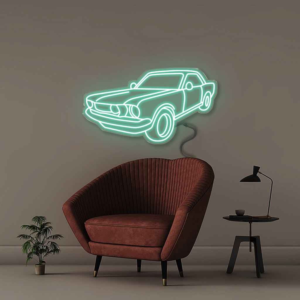 Classic Car - Neonific - LED Neon Signs - 100 CM - Sea Foam
