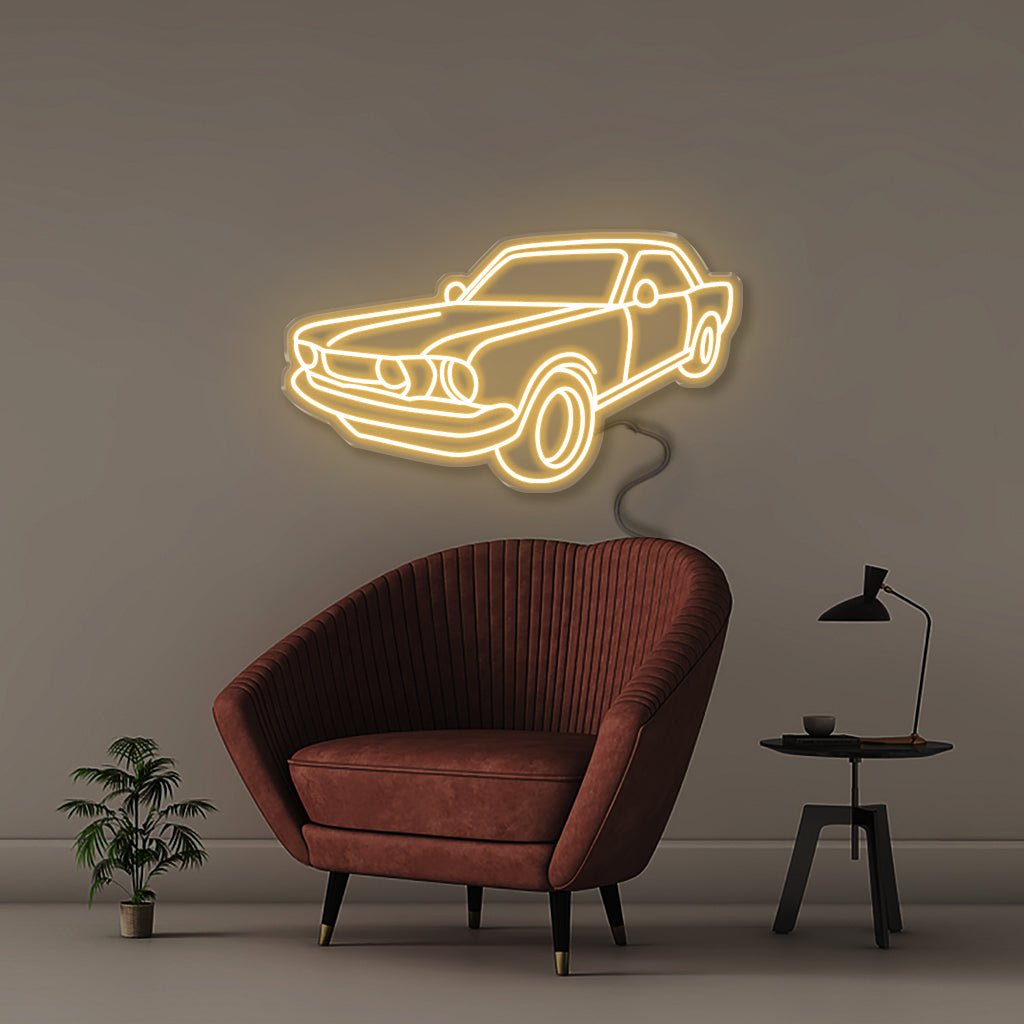 Classic Car - Neonific - LED Neon Signs - 100 CM - Warm White