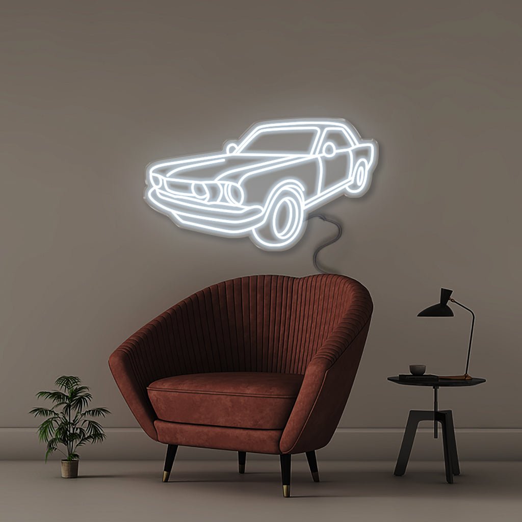 Classic Car - Neonific - LED Neon Signs - 100 CM - Cool White