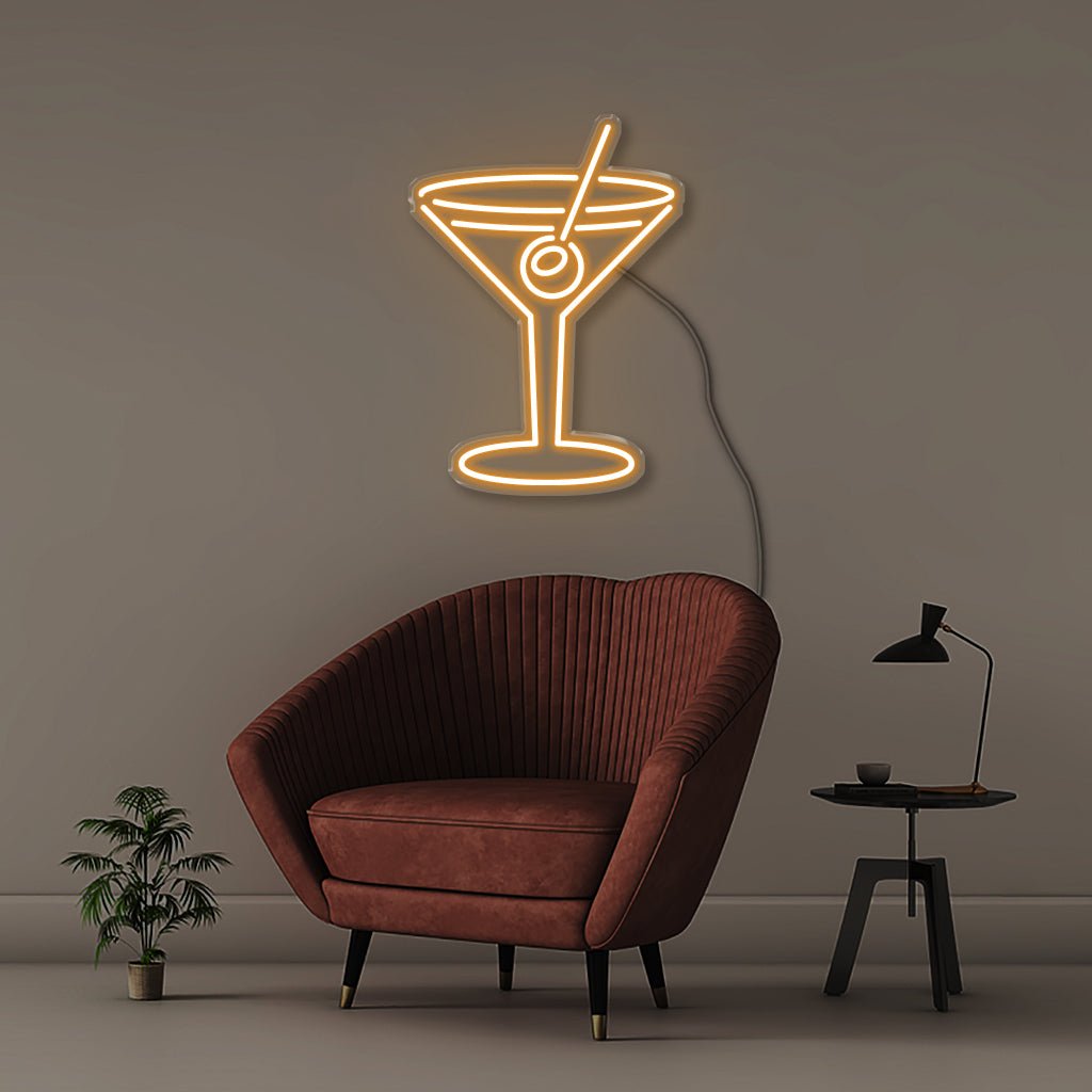 Cocktail Glass - Neonific - LED Neon Signs - 50 CM - Orange