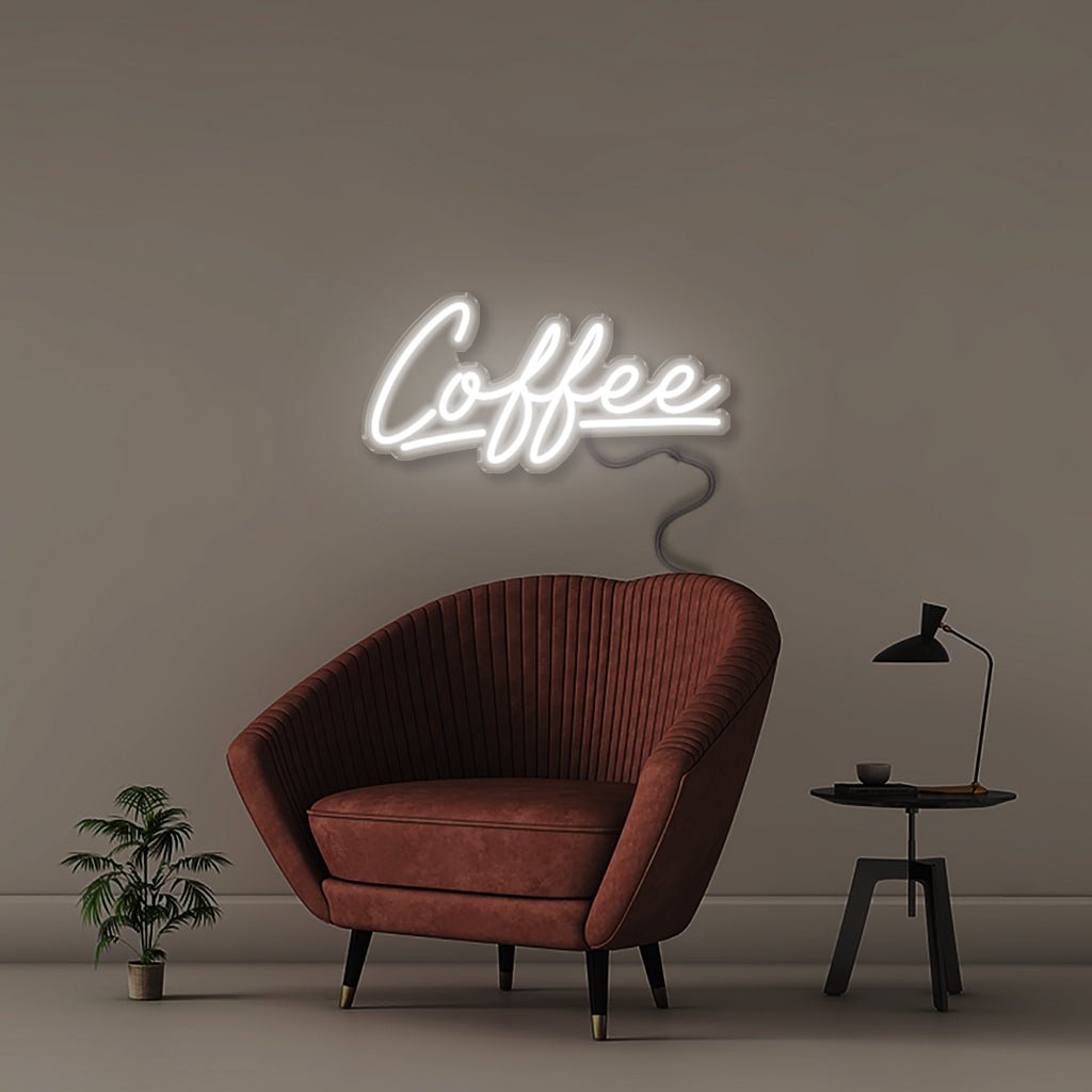 Coffee - Neonific - LED Neon Signs - 50 CM - White