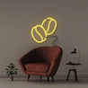 Coffee Bean - Neonific - LED Neon Signs - 50 CM - Yellow