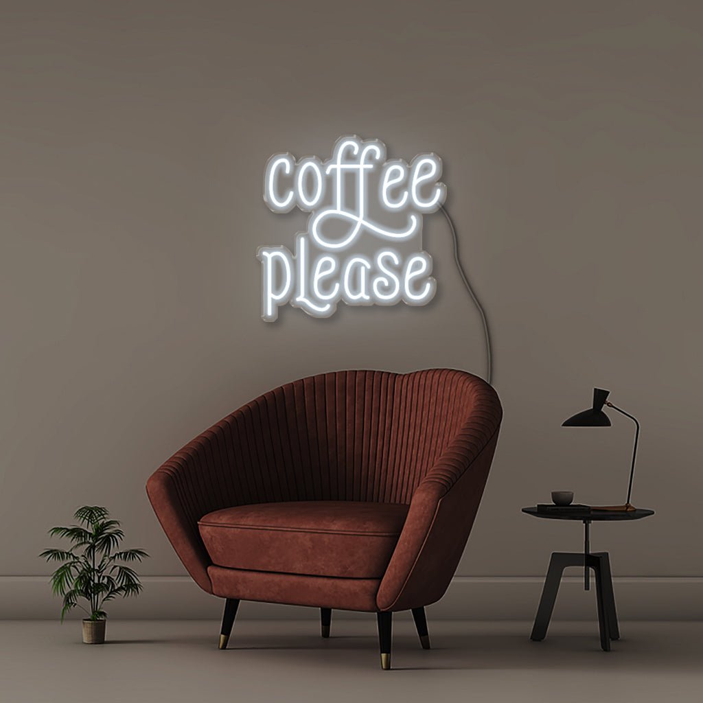 Coffee, please - Neonific - LED Neon Signs - 50 CM - Cool White