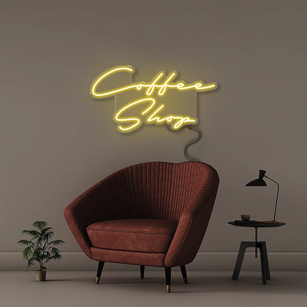 Coffee Shop - Neonific - LED Neon Signs - 50 CM - Yellow
