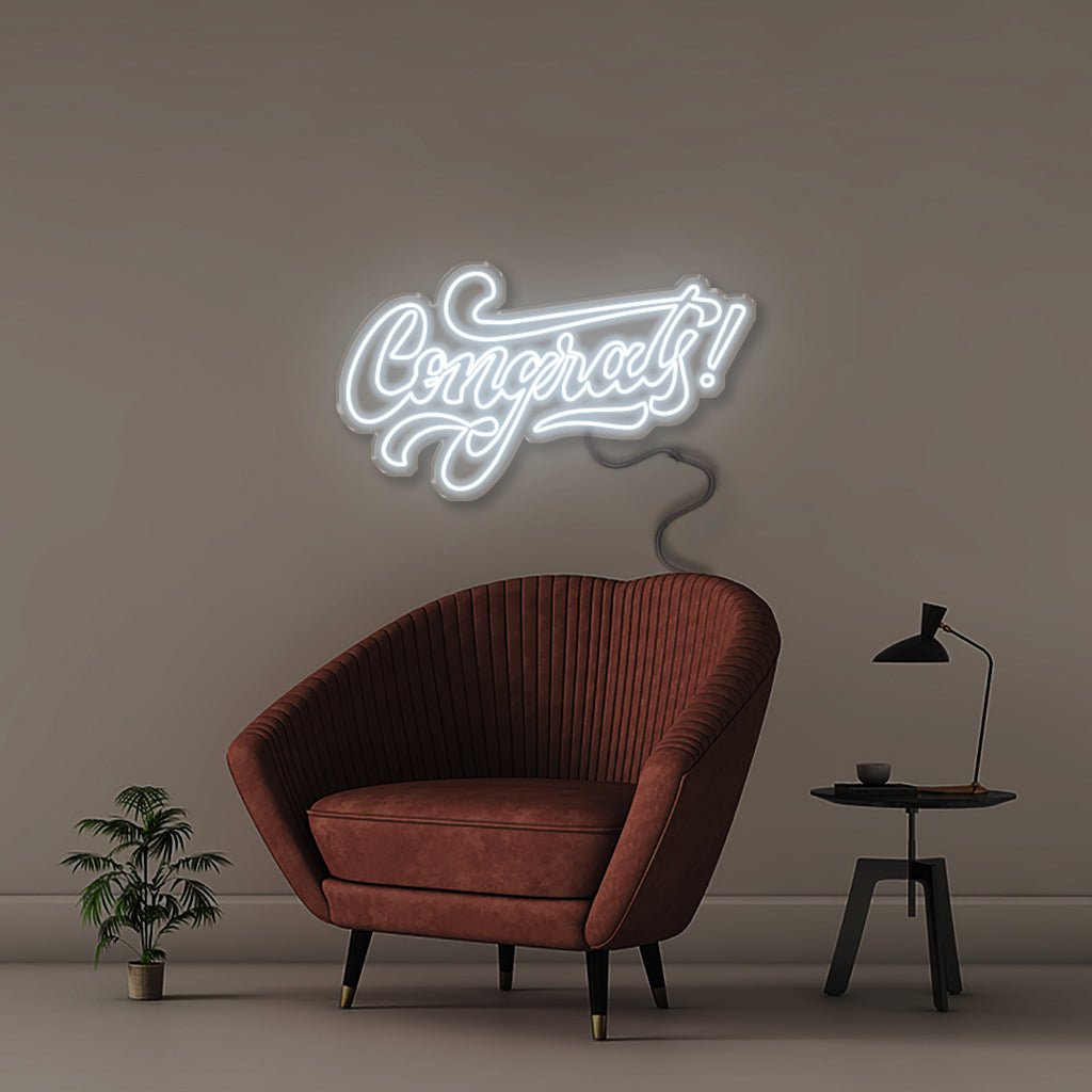 Congrats - Neonific - LED Neon Signs - 100 CM - Cool White