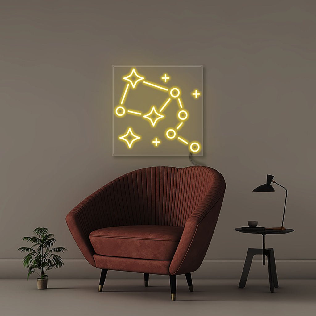 Constellation - Neonific - LED Neon Signs - 50 CM - Yellow