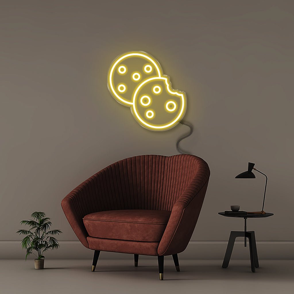 Cookies - Neonific - LED Neon Signs - 50 CM - Yellow