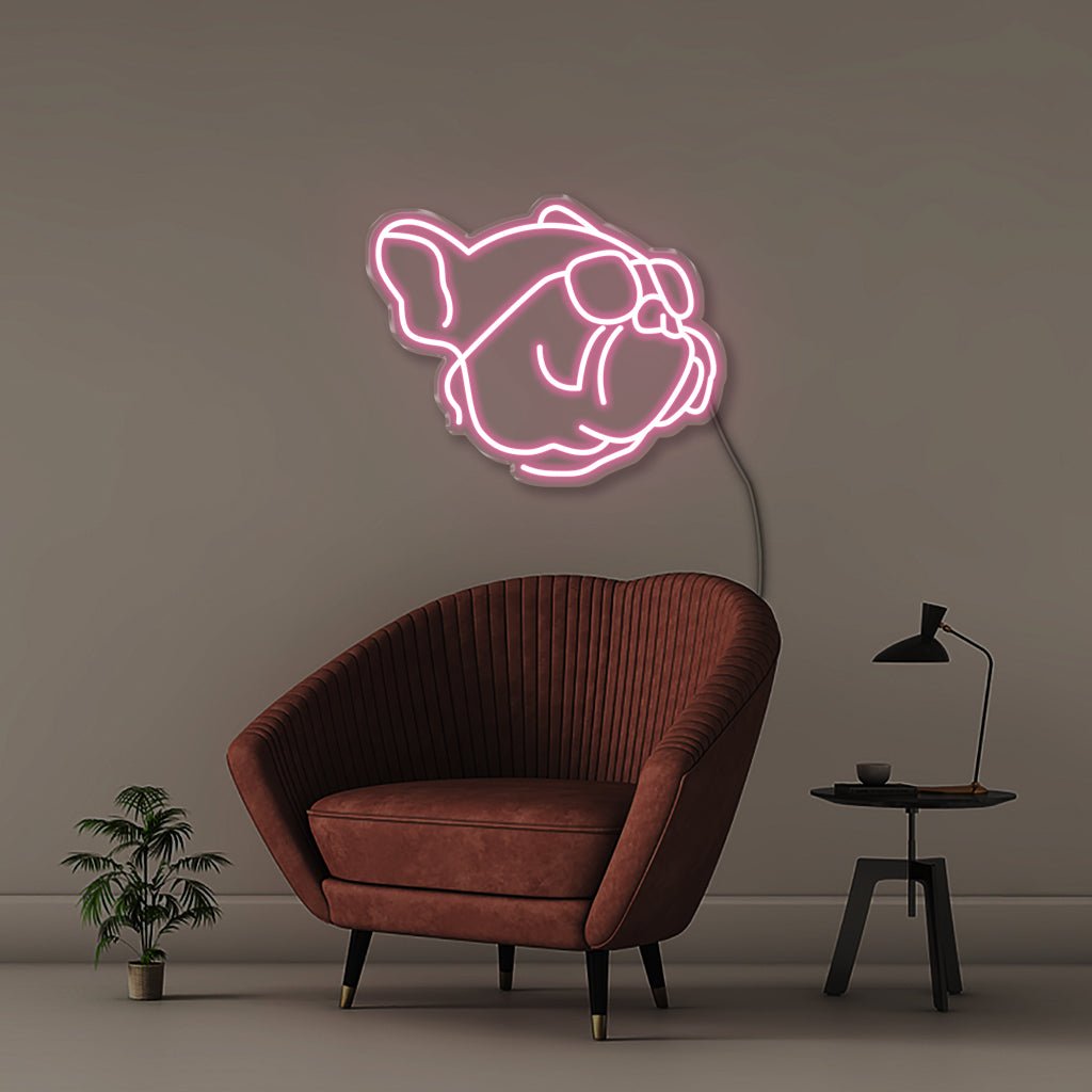 Cool Dog - Neonific - LED Neon Signs - 50 CM - Light Pink