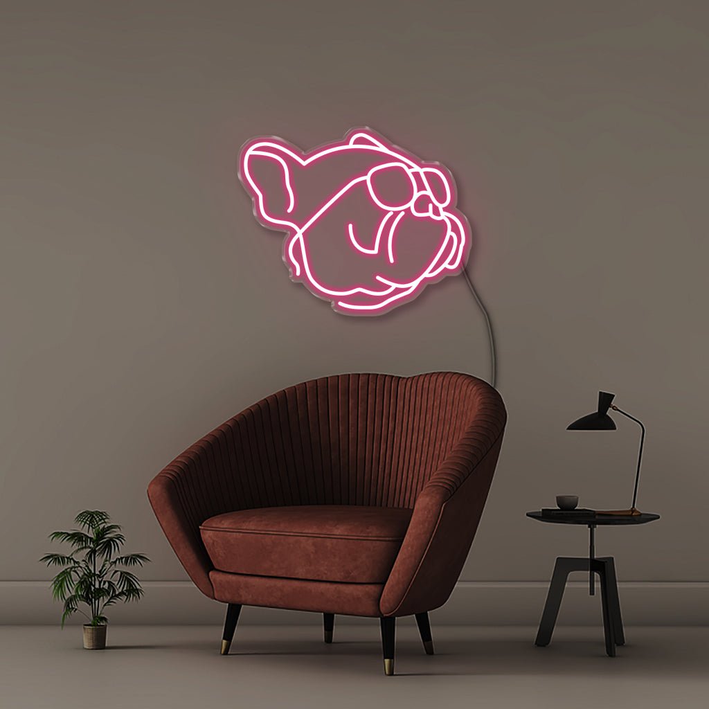 Cool Dog - Neonific - LED Neon Signs - 50 CM - Pink