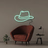 Cowboy Hat - Neonific - LED Neon Signs - 50 CM - Sea Foam