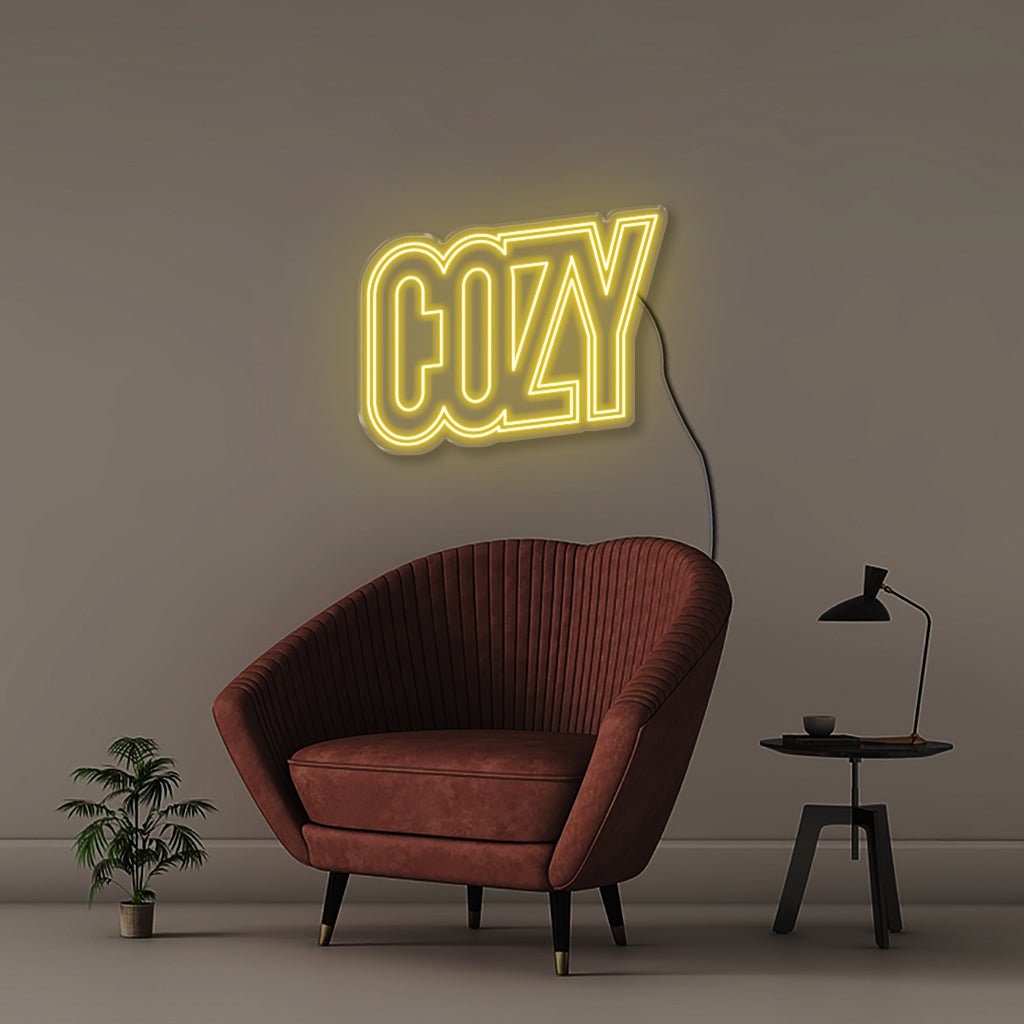 Cozy - Neonific - LED Neon Signs - 100 CM - Yellow