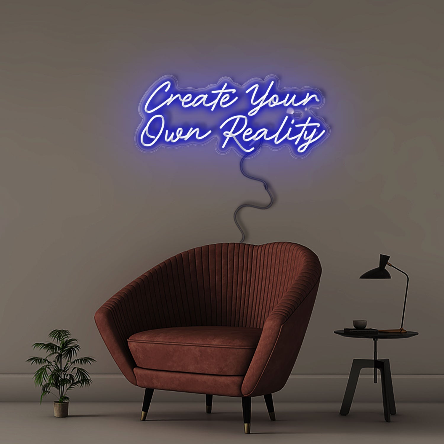 Create Your Own Reality - Neonific - LED Neon Signs - 60cm - White