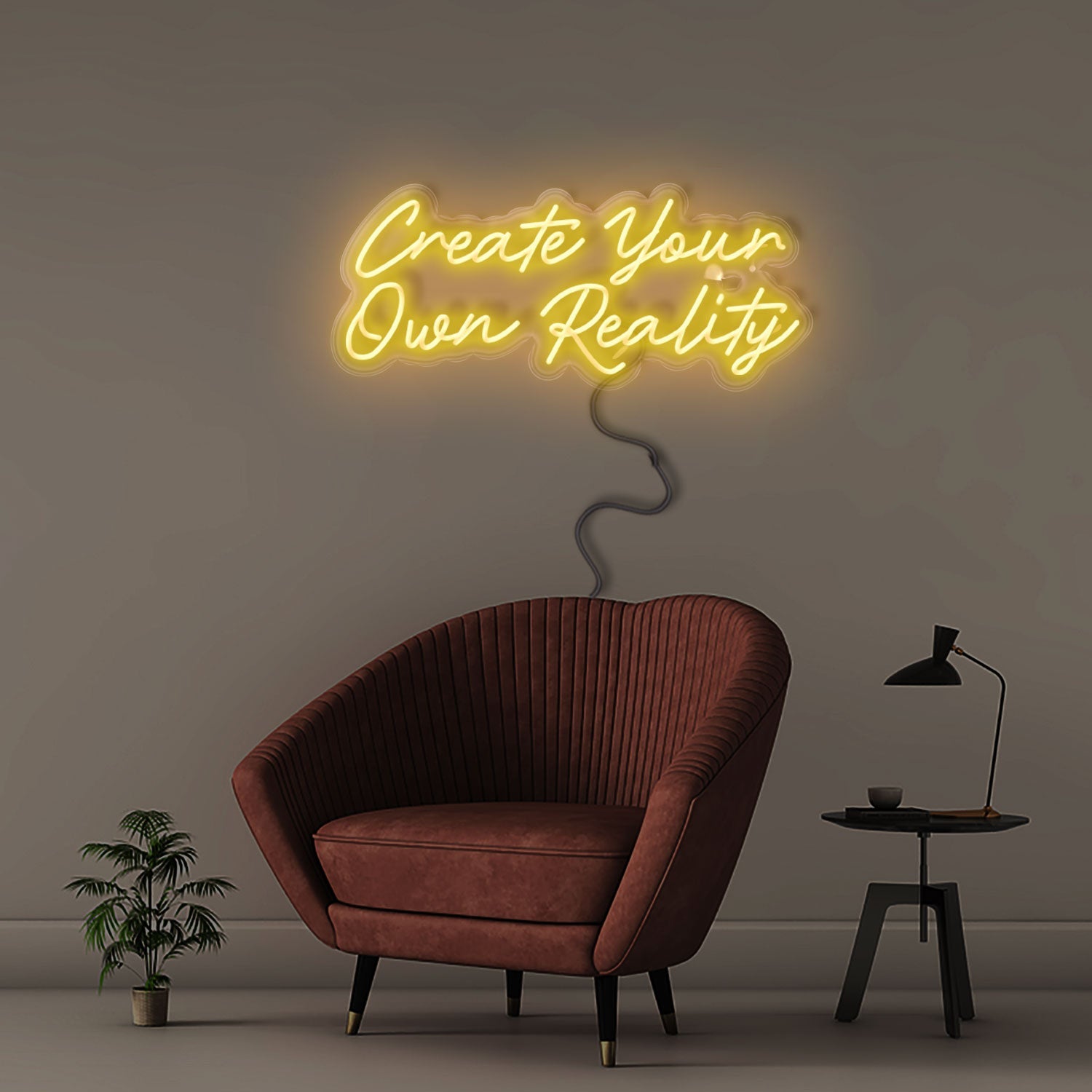 Create Your Own Reality - Neonific - LED Neon Signs - 60cm - White