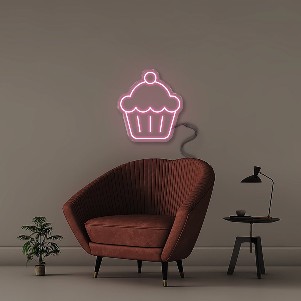 Cup Cake 2 - Neonific - LED Neon Signs - 50 CM - Light Pink