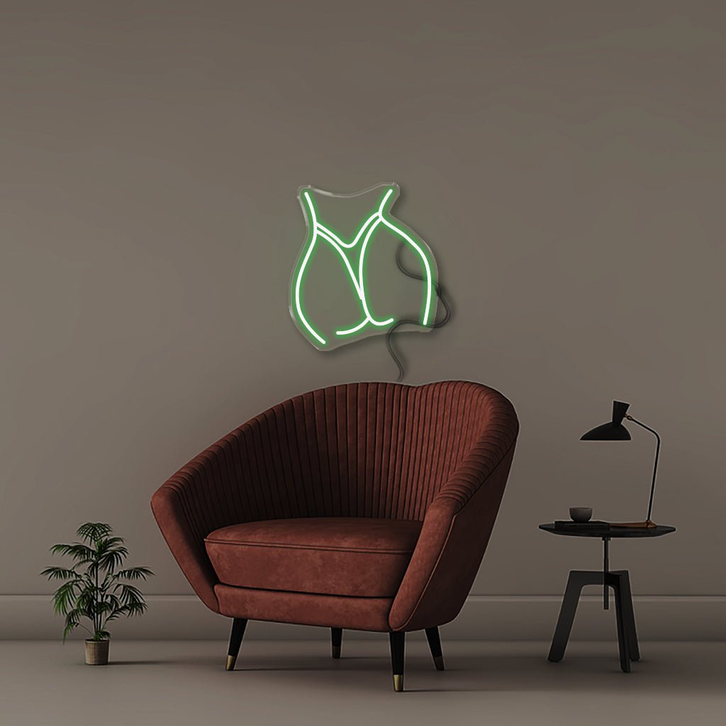 Curvylicious - Neonific - LED Neon Signs - 50cm - Green