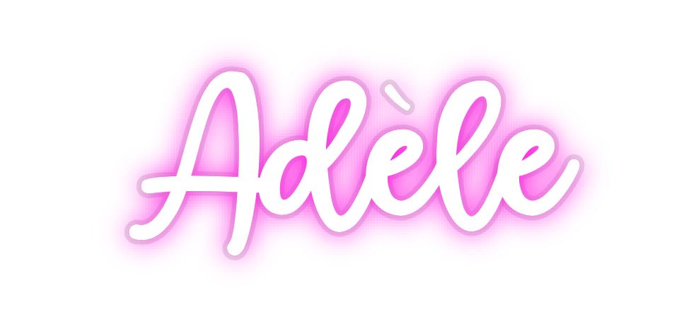 Custom LED Neon Sign: Adèle - Neonific - LED Neon Signs - -
