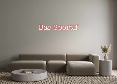 Custom LED Neon Sign: Bar Sportif - Neonific - LED Neon Signs - -