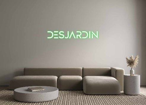 Custom LED Neon Sign: DESJARDIN - Neonific - LED Neon Signs - -