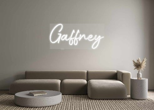 Custom LED Neon Sign: Gaffney - Neonific - LED Neon Signs - -