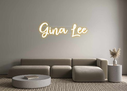 Custom LED Neon Sign: Gina Lee - Neonific - LED Neon Signs - -