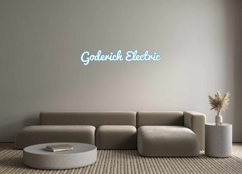 Custom LED Neon Sign: Goderich Elec... - Neonific - LED Neon Signs - -