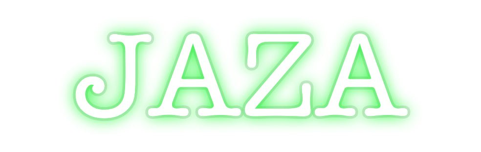 Custom LED Neon Sign: JAZA - Neonific - LED Neon Signs - -