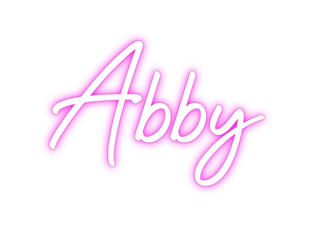 Custom Neon: Abby - Neonific - LED Neon Signs - -