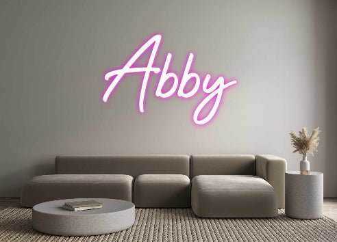 Custom Neon: Abby - Neonific - LED Neon Signs - -