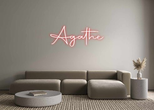 Custom Neon: Agathe - Neonific - LED Neon Signs - -