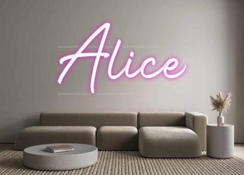 Custom Neon: Alice - Neonific - LED Neon Signs - -