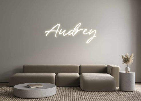 Custom Neon: Audrey - Neonific - LED Neon Signs - -