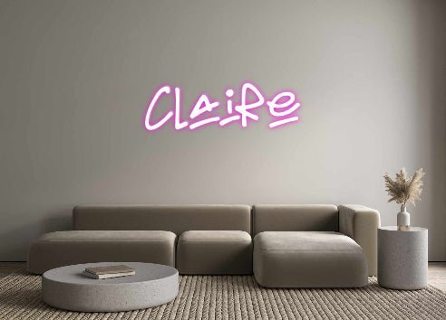 Custom Neon: Claire - Neonific - LED Neon Signs - -