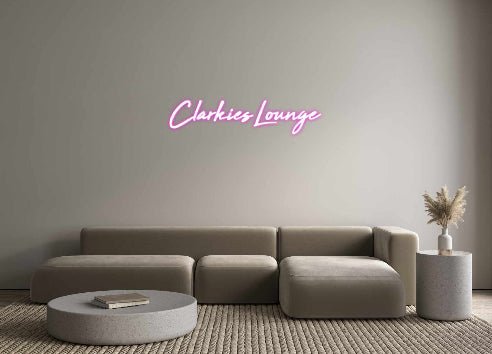 Custom Neon: Clarkies Lounge - Neonific - LED Neon Signs - -