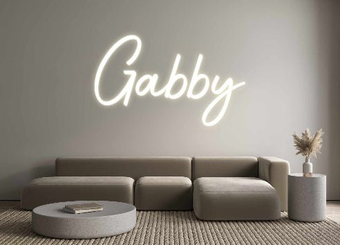 Custom Neon: Gabby - Neonific - LED Neon Signs - -