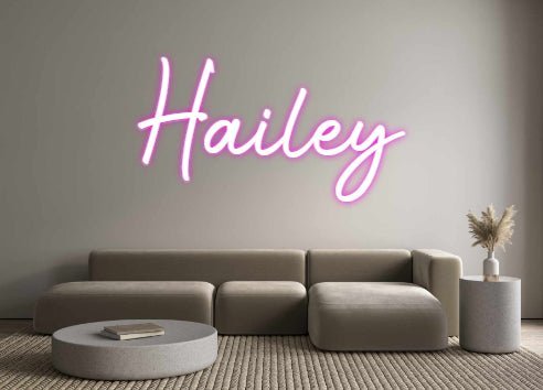 Custom Neon: Hailey - Neonific - LED Neon Signs - -