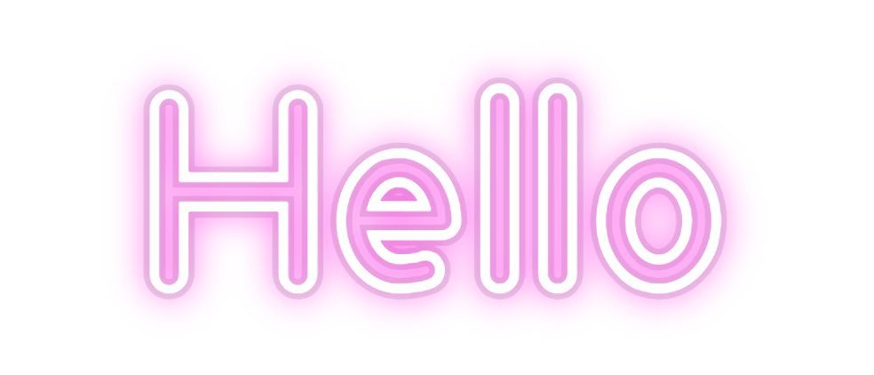 Custom Neon: Hello - Neonific - LED Neon Signs - -