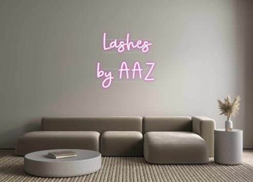 Custom Neon: Lashes by AAZ - Neonific - LED Neon Signs - -