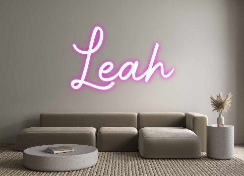 Custom Neon: Leah - Neonific - LED Neon Signs - -