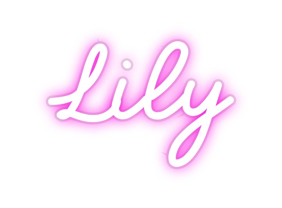 Custom Neon: Lily - Neonific - LED Neon Signs - -