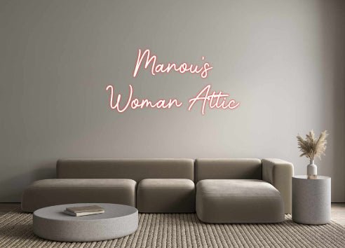 Custom Neon: Manou's Woma... - Neonific - LED Neon Signs - -