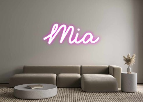 Custom Neon: Mia - Neonific - LED Neon Signs - -