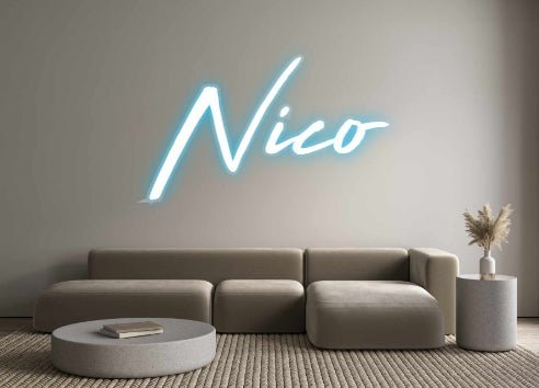 Custom Neon: Nico - Neonific - LED Neon Signs - -