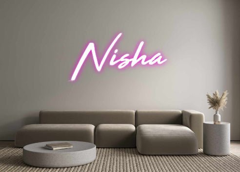 Custom Neon: Nisha - Neonific - LED Neon Signs - -