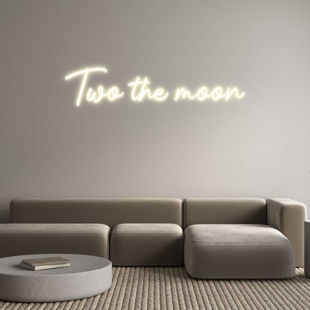 Custom Neon: Two the moon - Neonific - LED Neon Signs - -