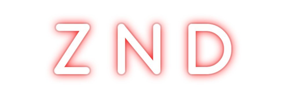 Custom Neon: Z N D - Neonific - LED Neon Signs - -