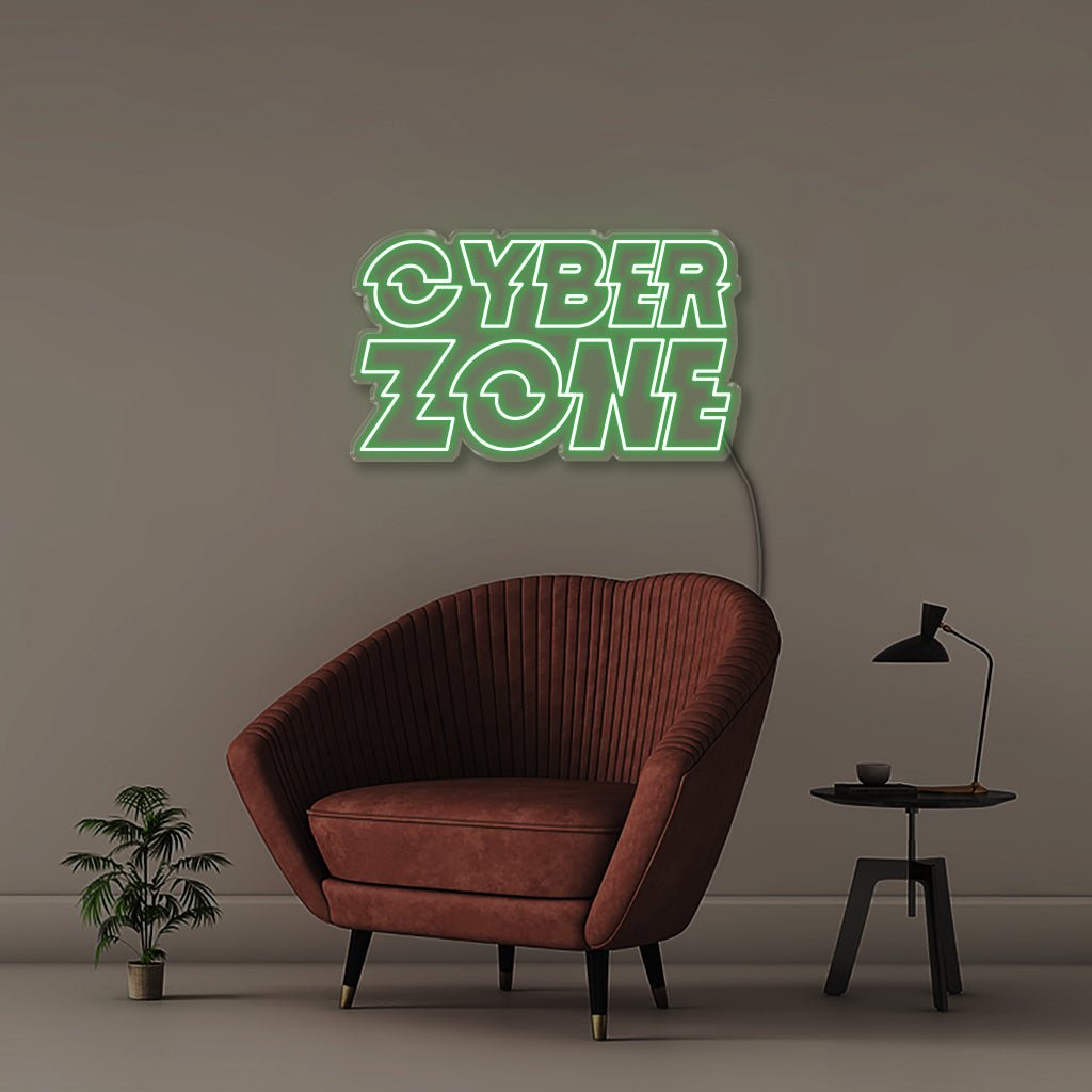 Cyber Zone - Neonific - LED Neon Signs - 75 CM - Green