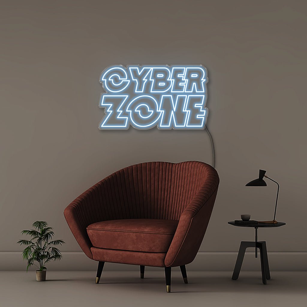 Cyber Zone - Neonific - LED Neon Signs - 75 CM - Light Blue